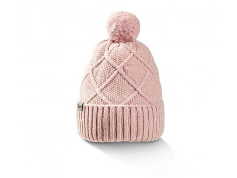 Fellhof wintermuts met pompon roze