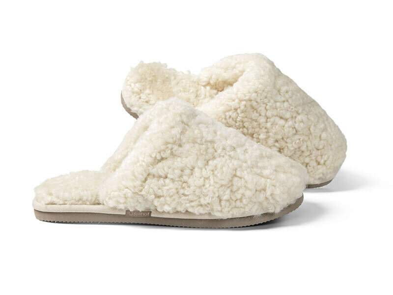 Fellhof pantoffels trendy teddy wit