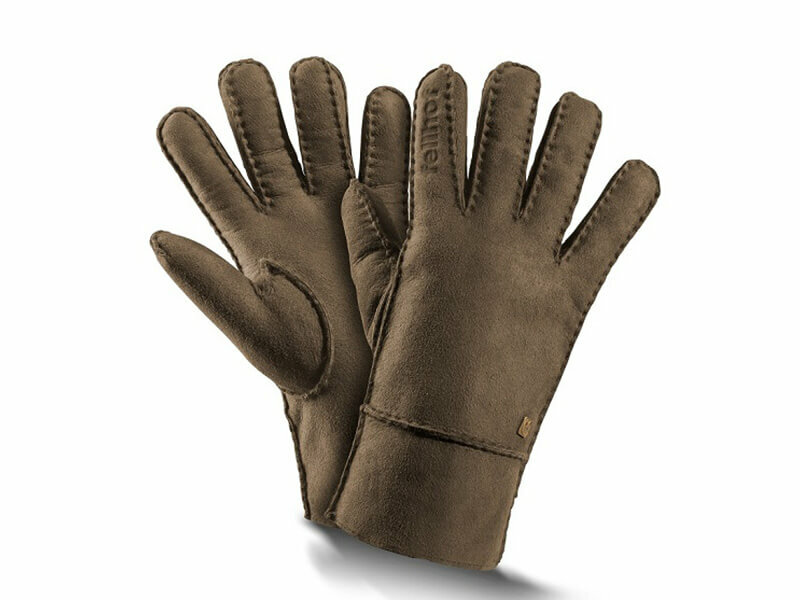 Fellhof handschoenen met merinowol model trend kleur walnoot