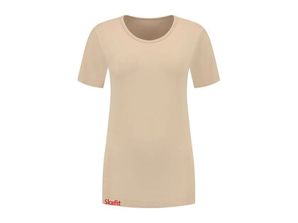 Skafit dames ondershirt beigel voorkant ronde hals