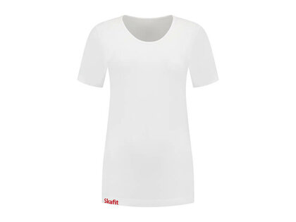 Skafit dames ondershirt wit voorkant ronde hals