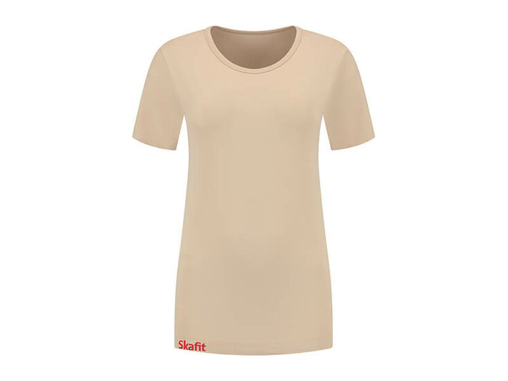 Skafit dames ondershirt beigel voorkant ronde hals