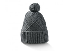 Fellhof wintermuts met pompon antraciet