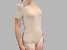 Skafit dames ondershirt beige op model
