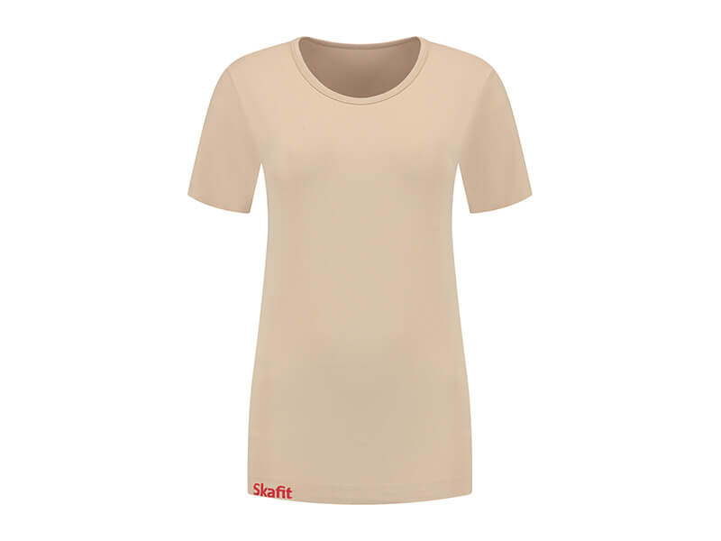 Skafit dames ondershirt beigel voorkant ronde hals