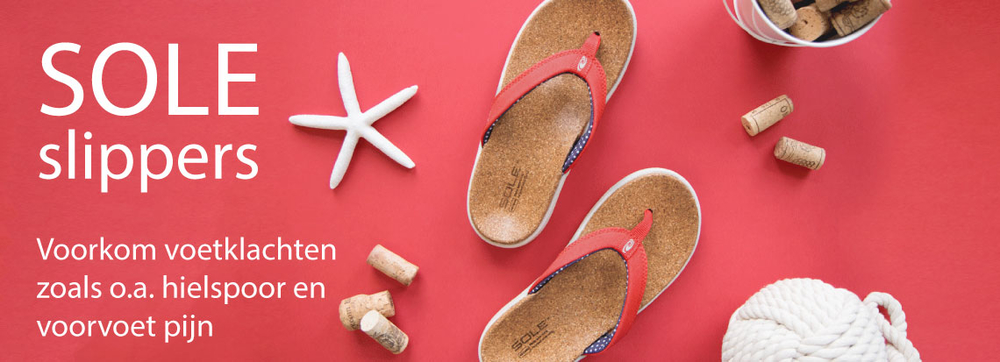 Slippers tegen hielspoor