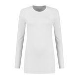 Thermoshirt lang wit voorkant