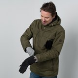 Grijze zilverhandschoenen onder je handschoenen