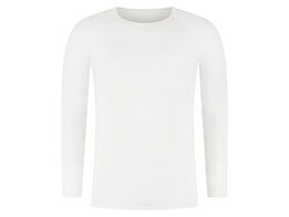 Skafit thermoshirt lange mouw met zilvergaren wit