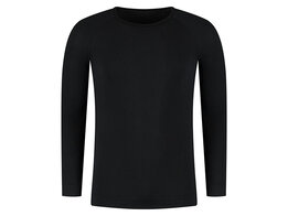 Skafit thermoshirt lange mouw met zilvergaren zwart